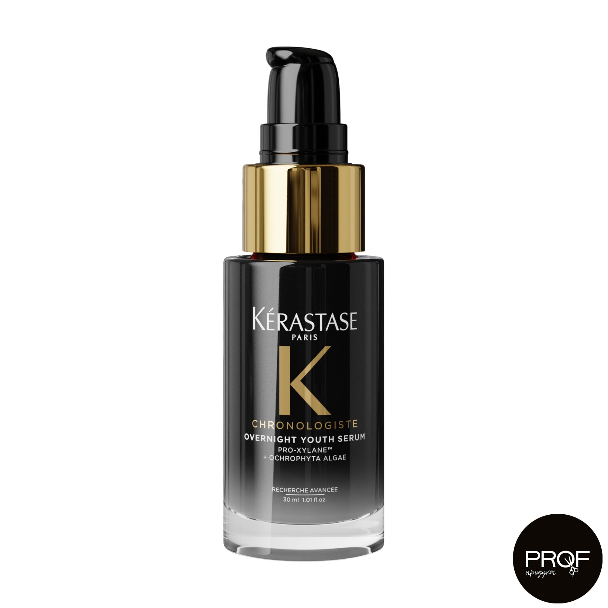 Нічна сироватка Kerastase Chronologiste Overnight Youth Serum для корекції вікових змін ослабленого волосся, 30 мл